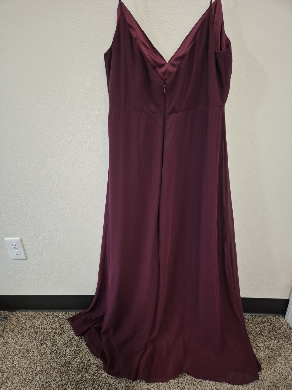 Bill Levkoff Burgundy Maxi Dress - Picture 3 of 4